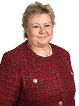Portrett av Erna Solberg